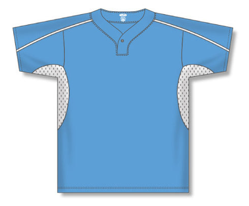 Athletic Knit One Button Pro Placket Baseball Jersey with Underarm Inserts (BA1745)